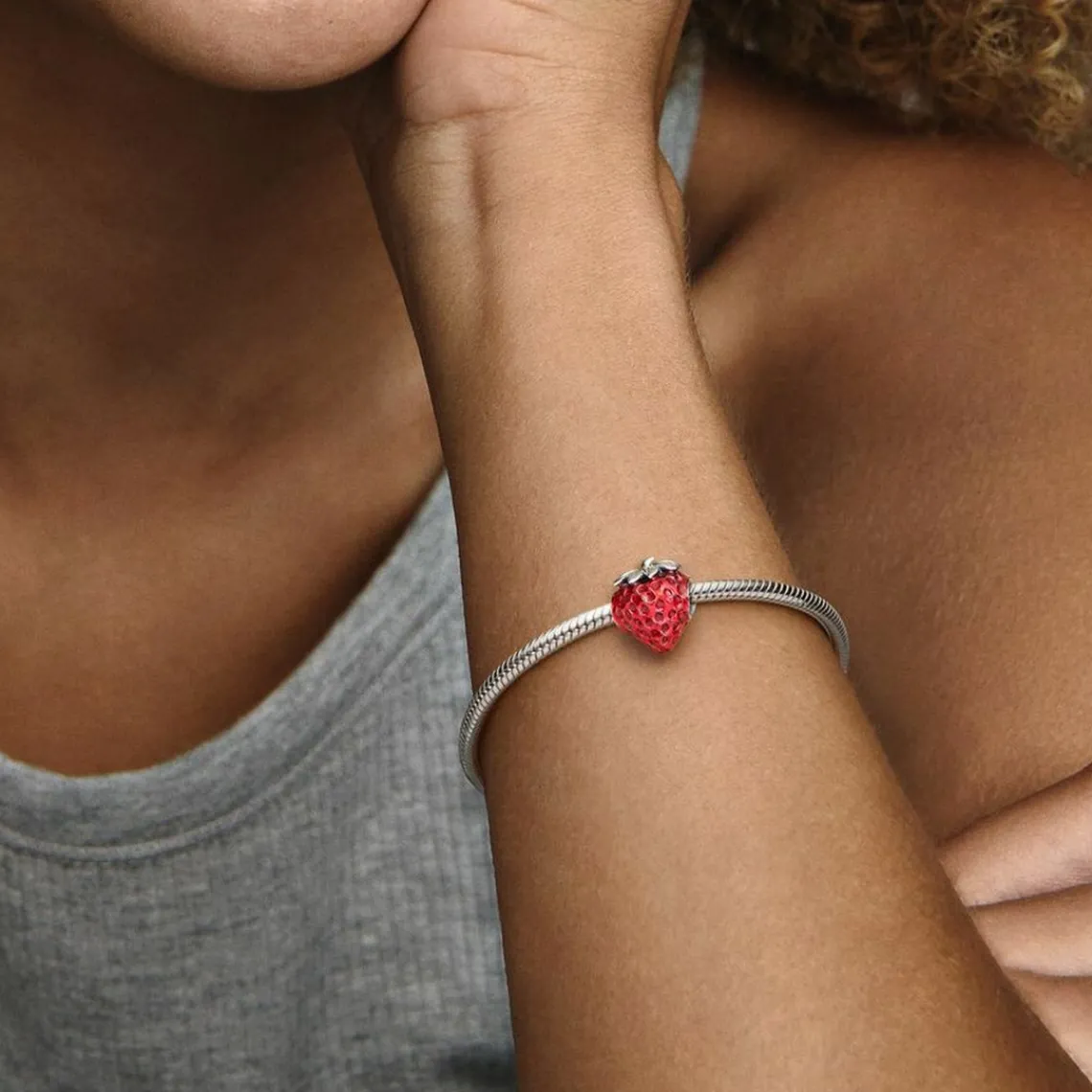 Pandora Charm Fraise - | Femme Charms