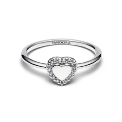 Pandora Charm Halo Cœur Gravable | Femme Bague