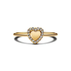 Pandora Charm Halo Cœur Gravable | Femme Bague