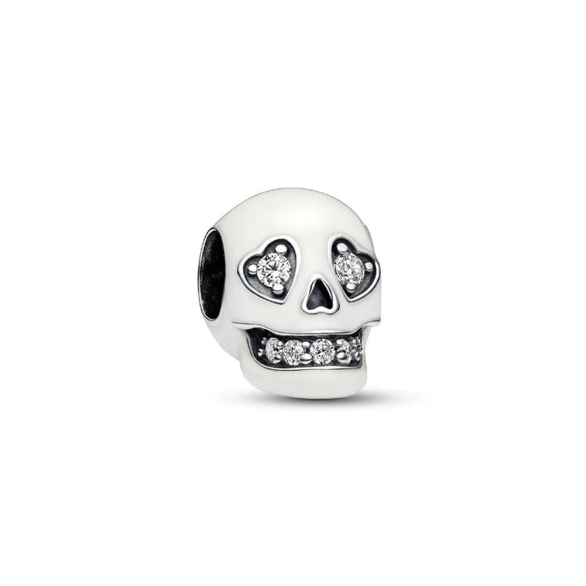 Pandora Charm Luminescent Tête de Mort Scintillante | Femme Charms