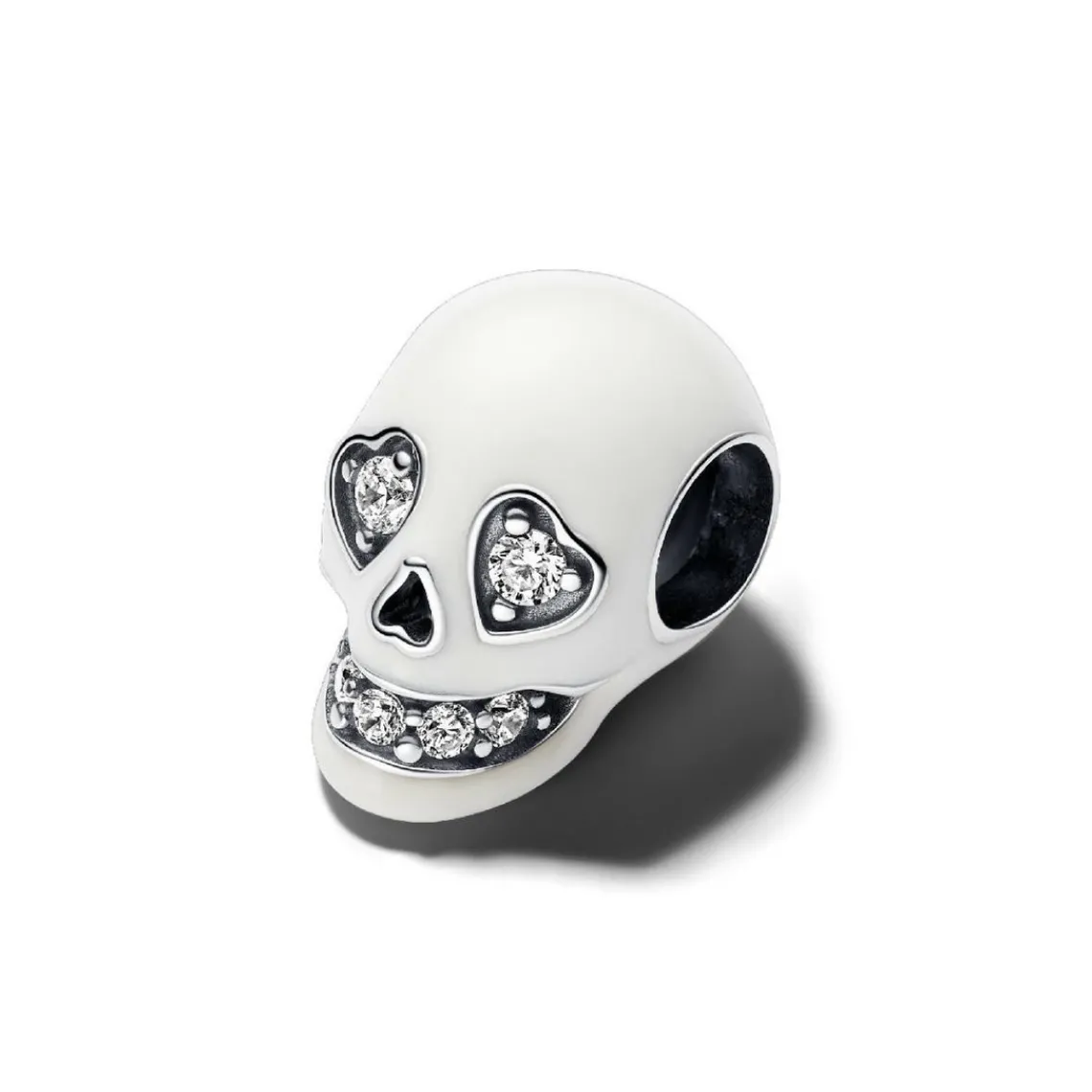 Pandora Charm Luminescent Tête de Mort Scintillante | Femme Charms