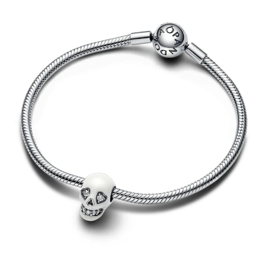 Pandora Charm Luminescent Tête de Mort Scintillante | Femme Charms