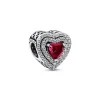 Pandora Charm - Abyme de Cœurs Scintillants Rouge | Femme Charms