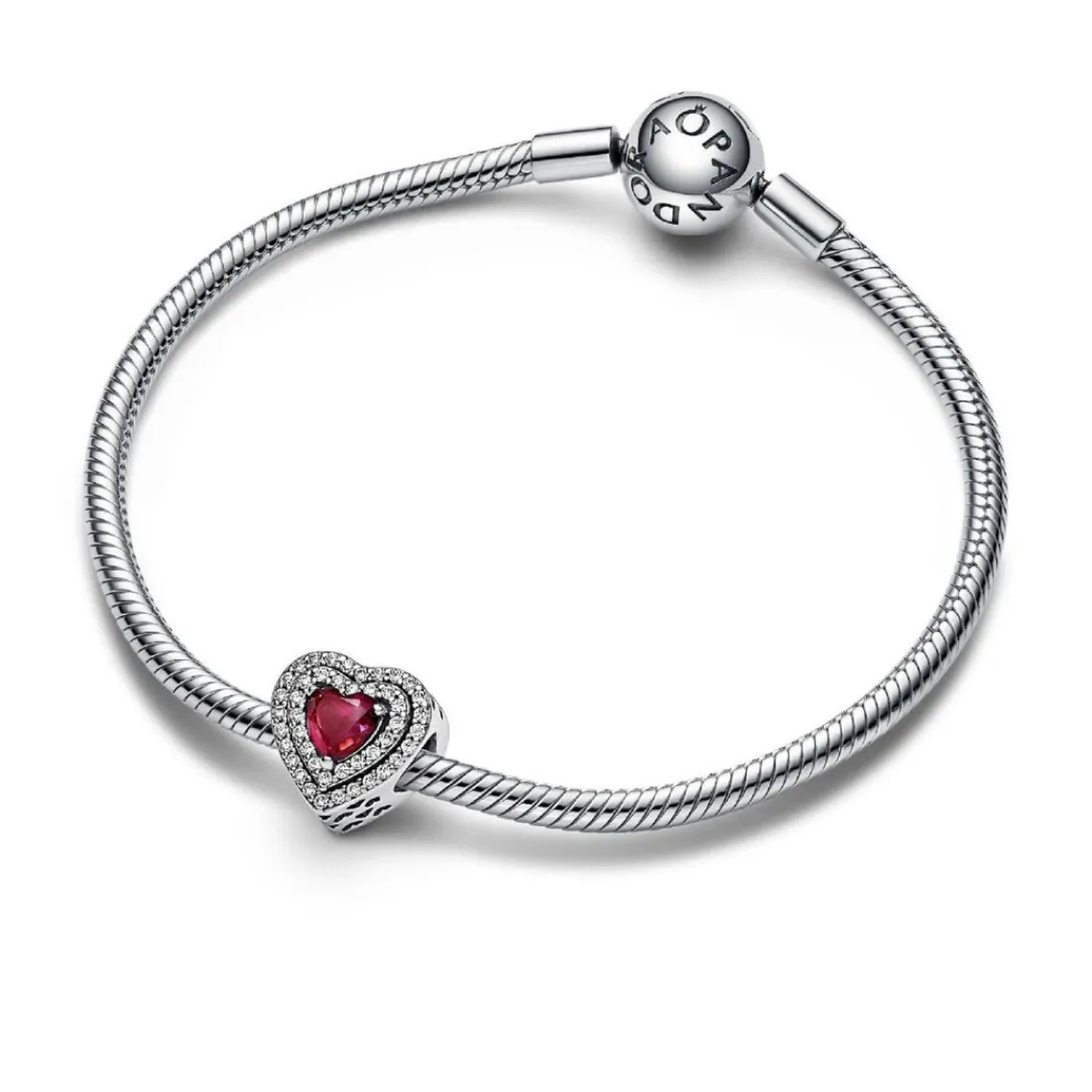 Pandora Charm - Abyme de Cœurs Scintillants Rouge | Femme Charms