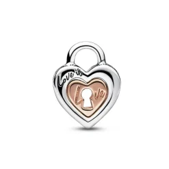 Pandora Charm - Bimatière Cadenas Cœur Séparable | Femme Charms