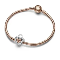 Pandora Charm - Bimatière Cadenas Cœur Séparable | Femme Charms