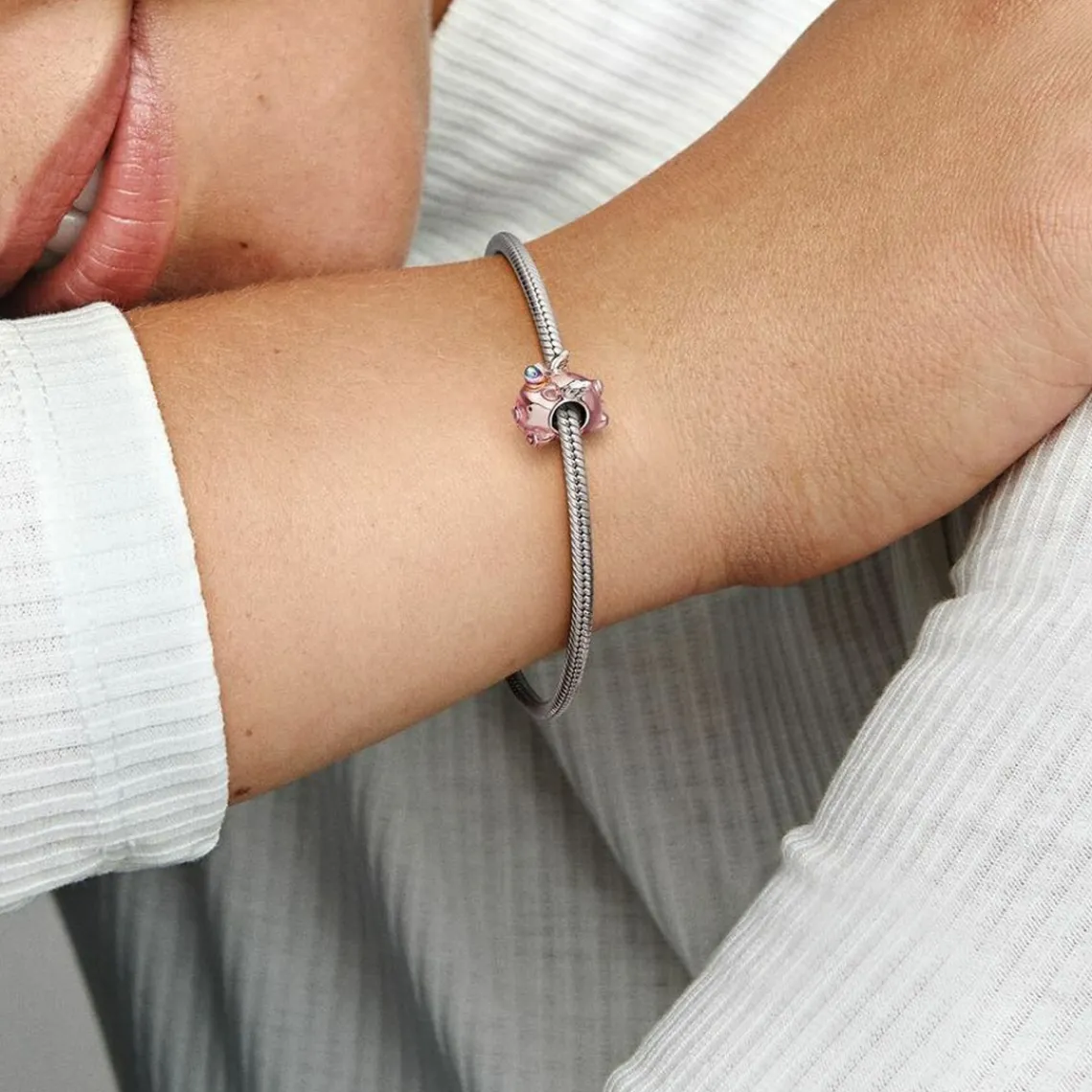 Pandora Charm - Cochon-Licorne Volant | Femme Charms