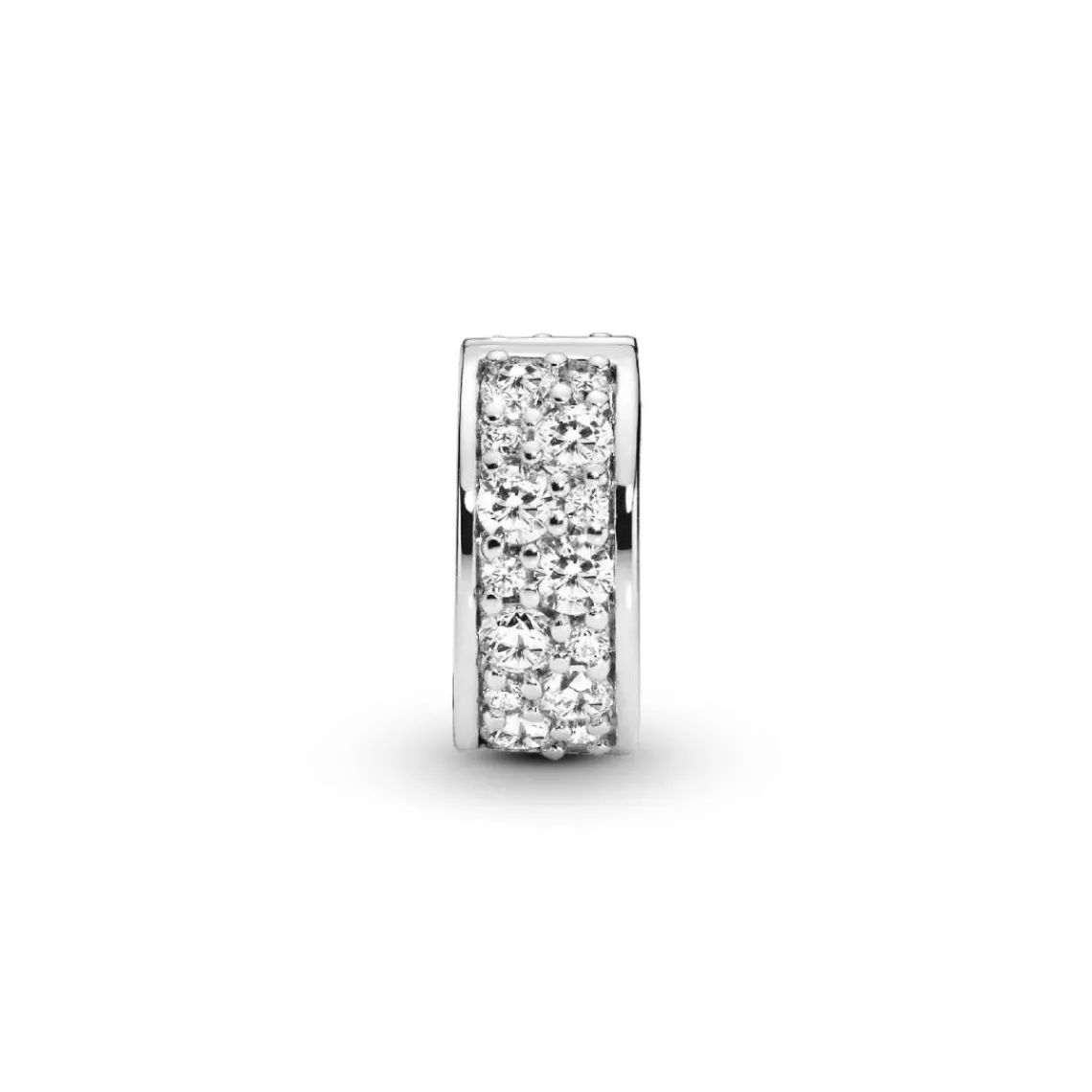 Pandora Charm 791817CZ - Charm Clip Élégance Brillante Femme Argent 925/1000ᵉ | Femme Charms
