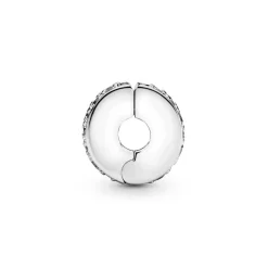 Pandora Charm 791817CZ - Charm Clip Élégance Brillante Femme Argent 925/1000ᵉ | Femme Charms