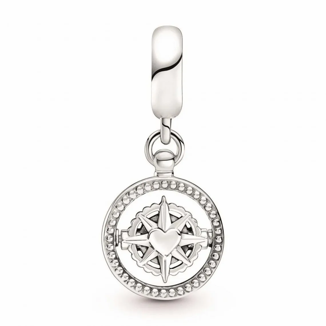 Pandora Charm Moments Boussole rotative avec inscription gravée | Femme Charms