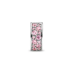 Pandora Charm Moments Clip Pavé Rose | Femme Charms