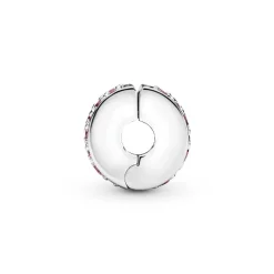 Pandora Charm Moments Clip Pavé Rose | Femme Charms