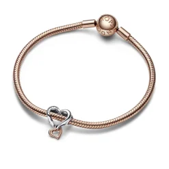 Pandora Charm Moments - Cœur de l’Infini Ajouré Bimatière | Femme Charms