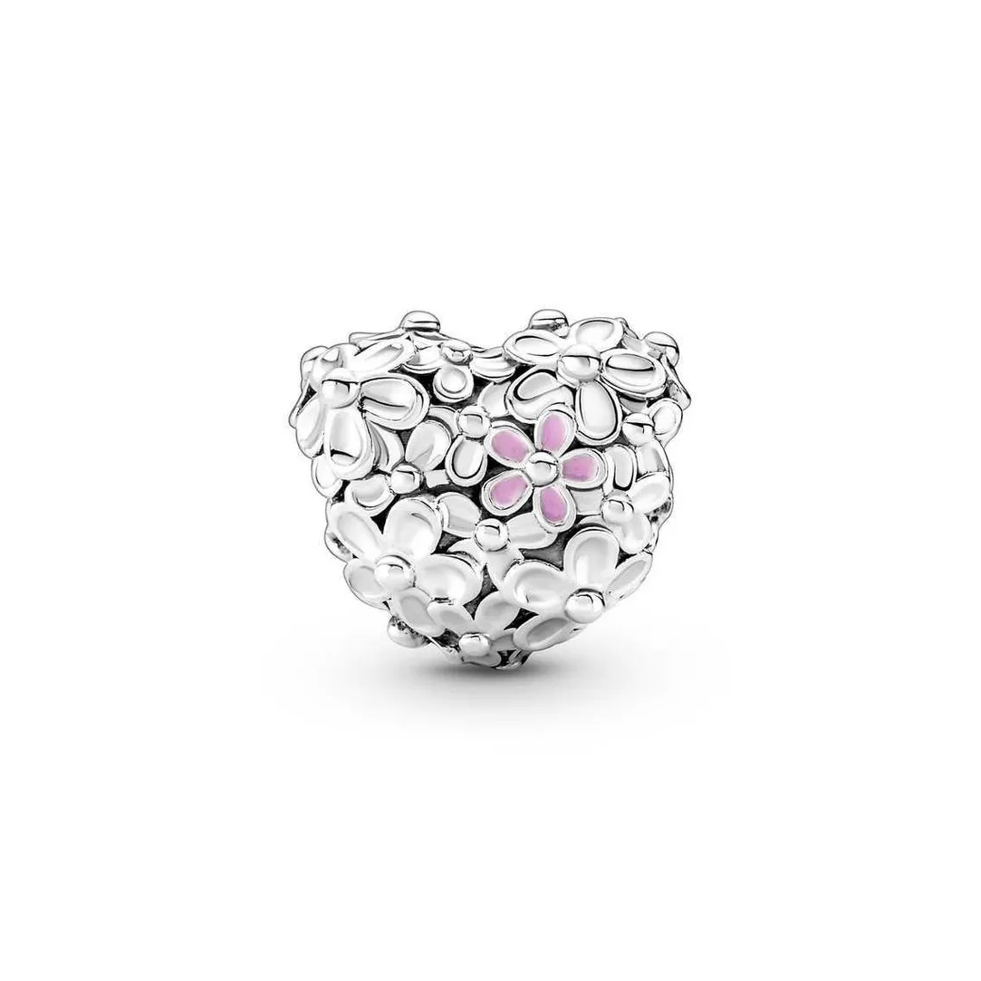 Pandora Charm Moments - Cœur Mum Marguerites | Femme Charms