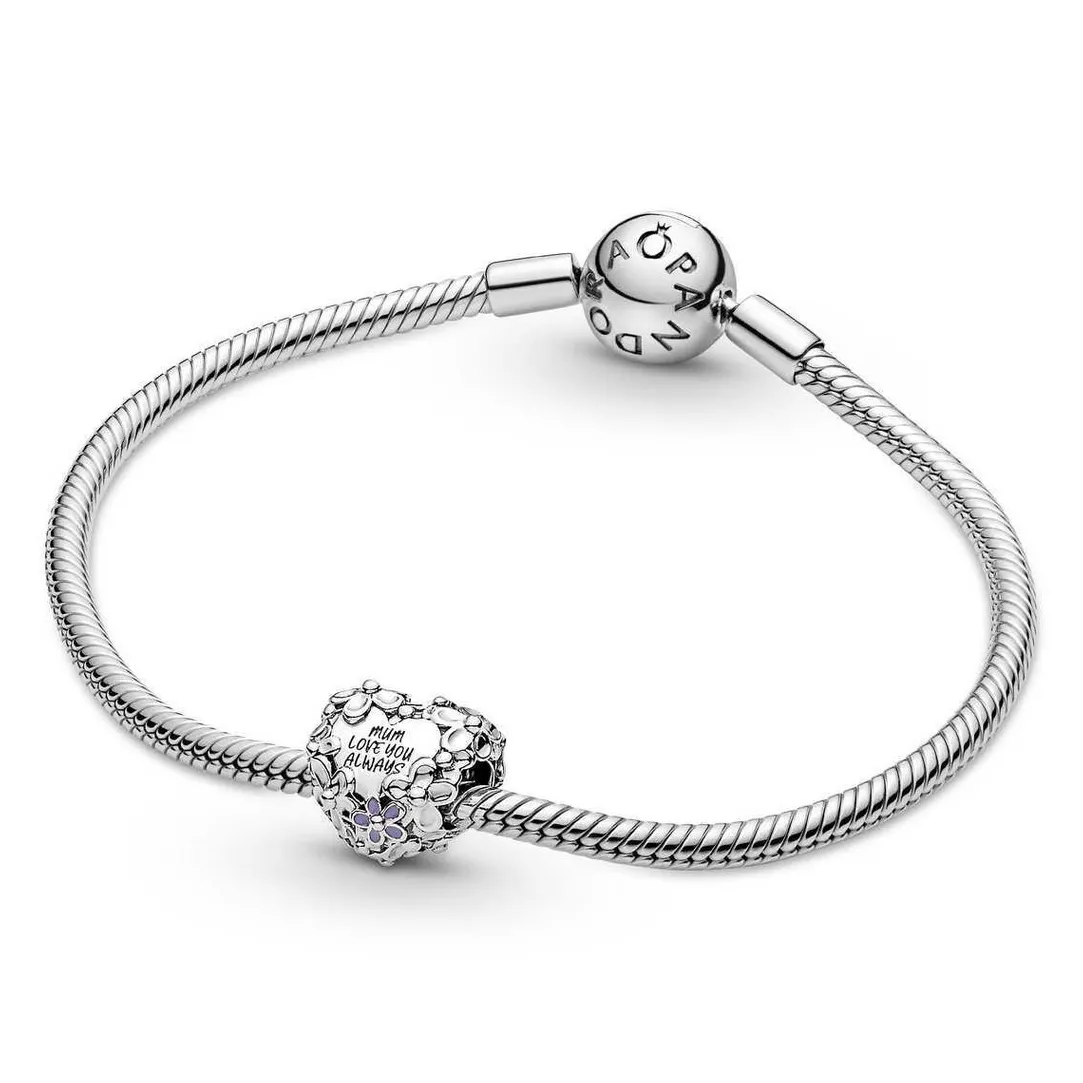 Pandora Charm Moments - Cœur Mum Marguerites | Femme Charms