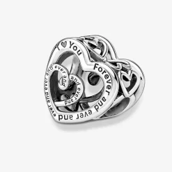 Pandora Charm Moments - Cœurs de l’Infini Entremêlés | Femme Charms