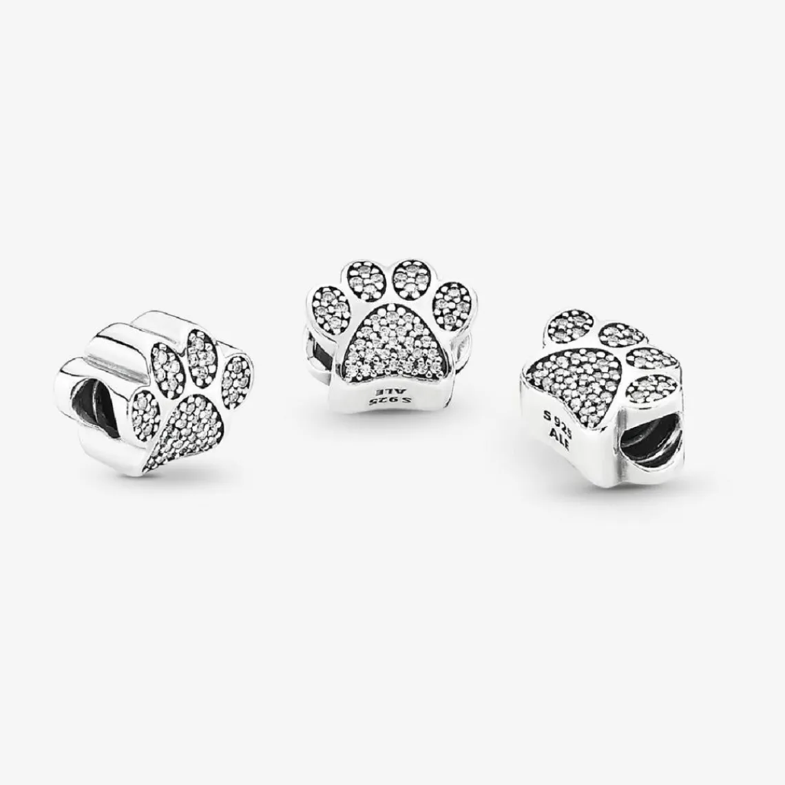 Pandora Charm Moments empreinte de patte scintillante | Femme Charms