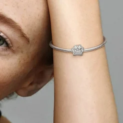 Pandora Charm Moments empreinte de patte scintillante | Femme Charms