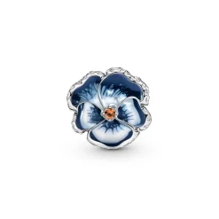 Pandora Charm Moments floral bleue & strass scintillant | Femme Charms