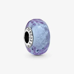 Pandora Charm Moments Lavande en verre de Murano ondulé | Femme Charms