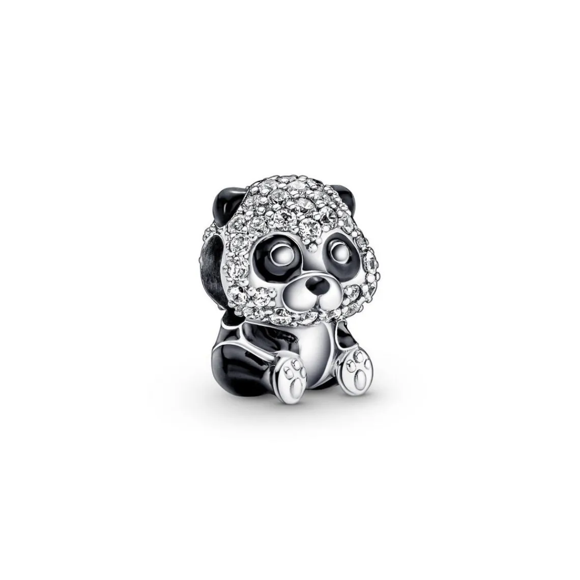Pandora Charm Moments panda noir scintillant | Femme Charms