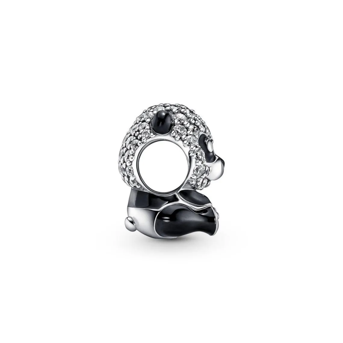 Pandora Charm Moments panda noir scintillant | Femme Charms