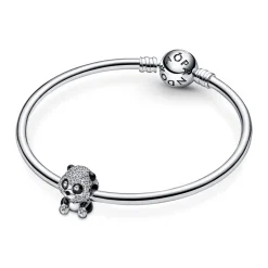 Pandora Charm Moments panda noir scintillant | Femme Charms