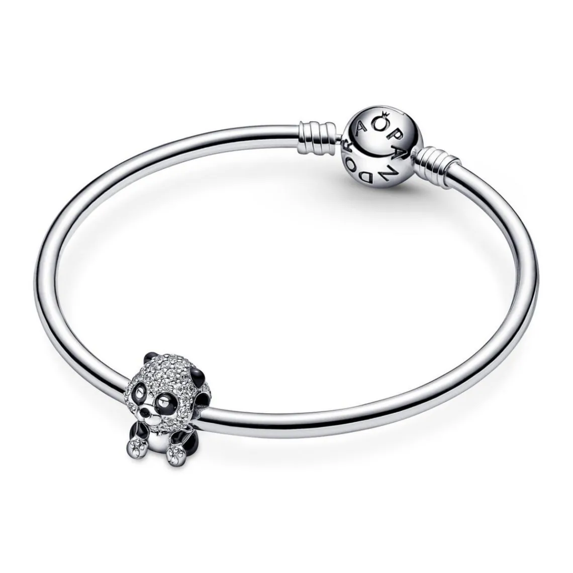 Pandora Charm Moments panda noir scintillant | Femme Charms