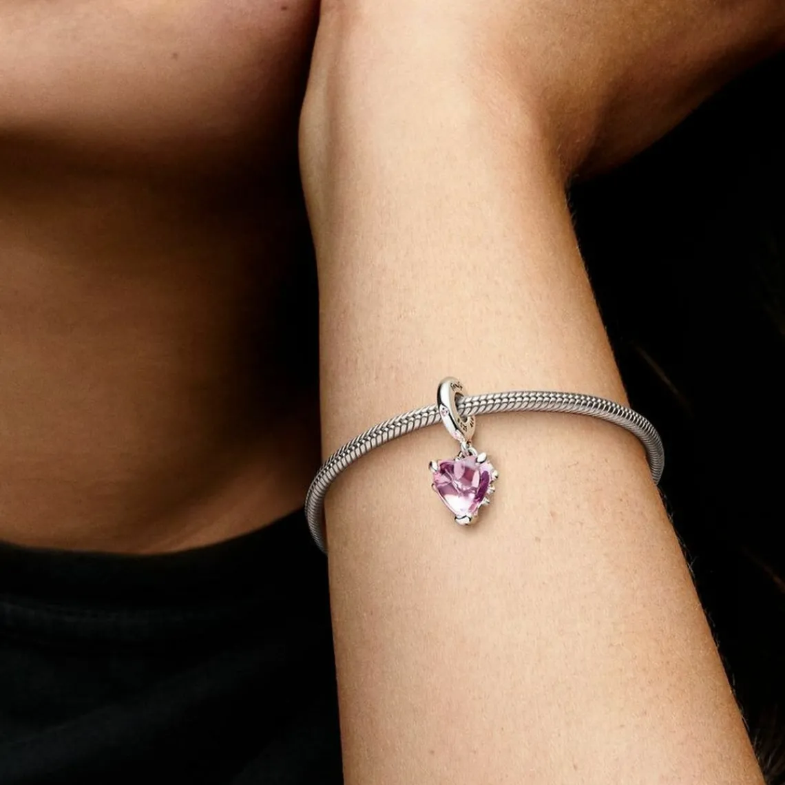 Pandora Charm Moments - Pendant Cœur et Arbre de Vie Rose | Femme Charms