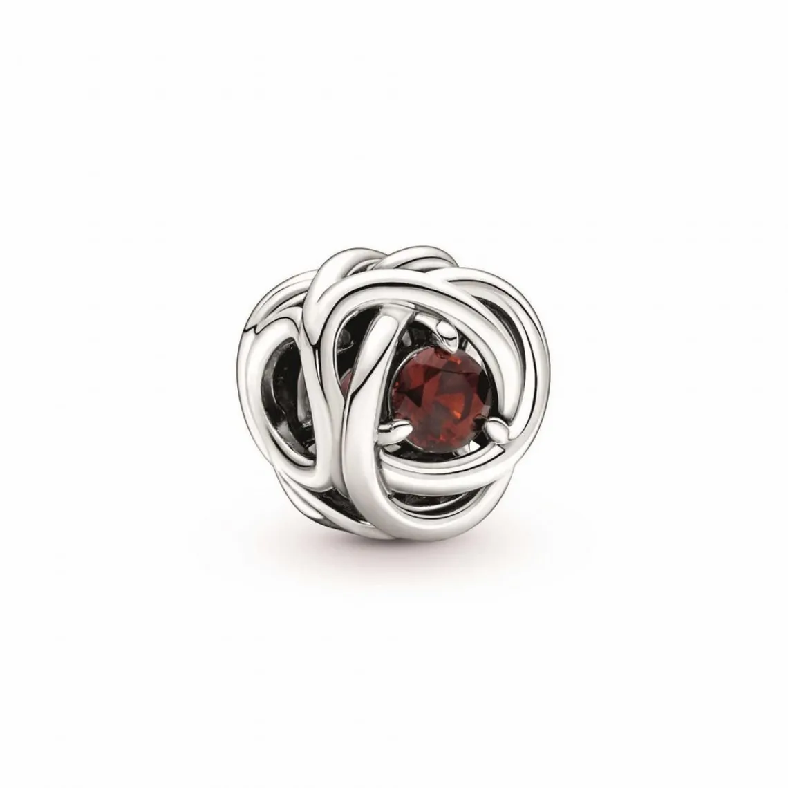 Pandora Charm moments Rose Ajourée & cristaux grena | Femme Charms