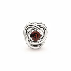Pandora Charm moments Rose Ajourée & cristaux grena | Femme Charms