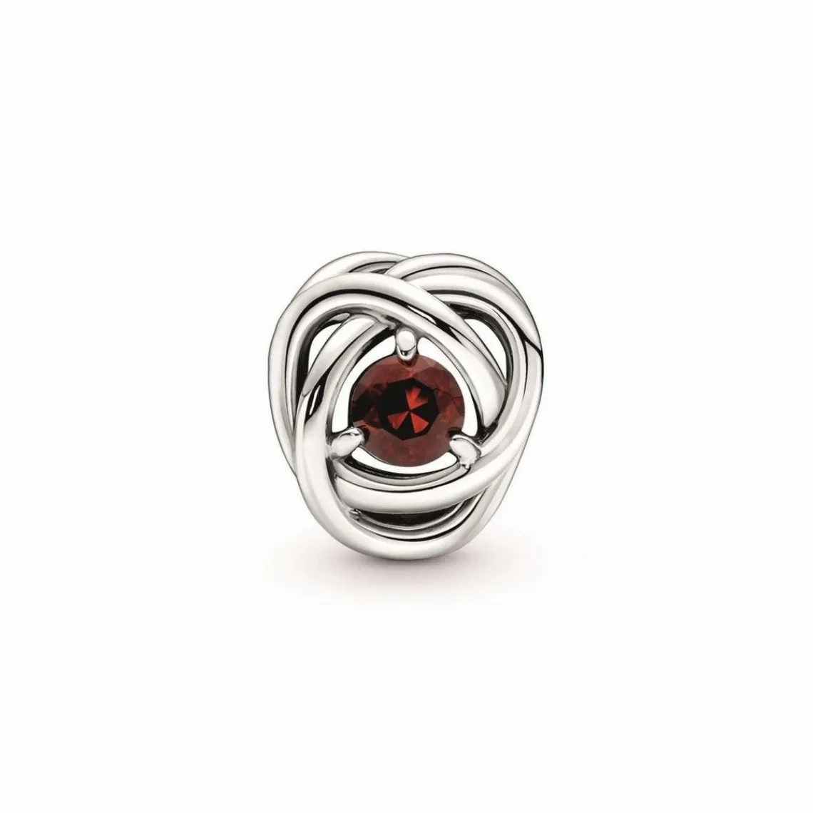 Pandora Charm moments Rose Ajourée & cristaux grena | Femme Charms