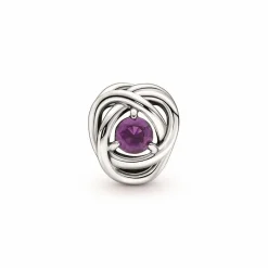 Pandora Charm moments Rose Ajourée & cristaux violet | Femme Charms