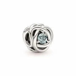 Pandora Charm moments Rose Ajourée & cristaux bleu | Femme Charms