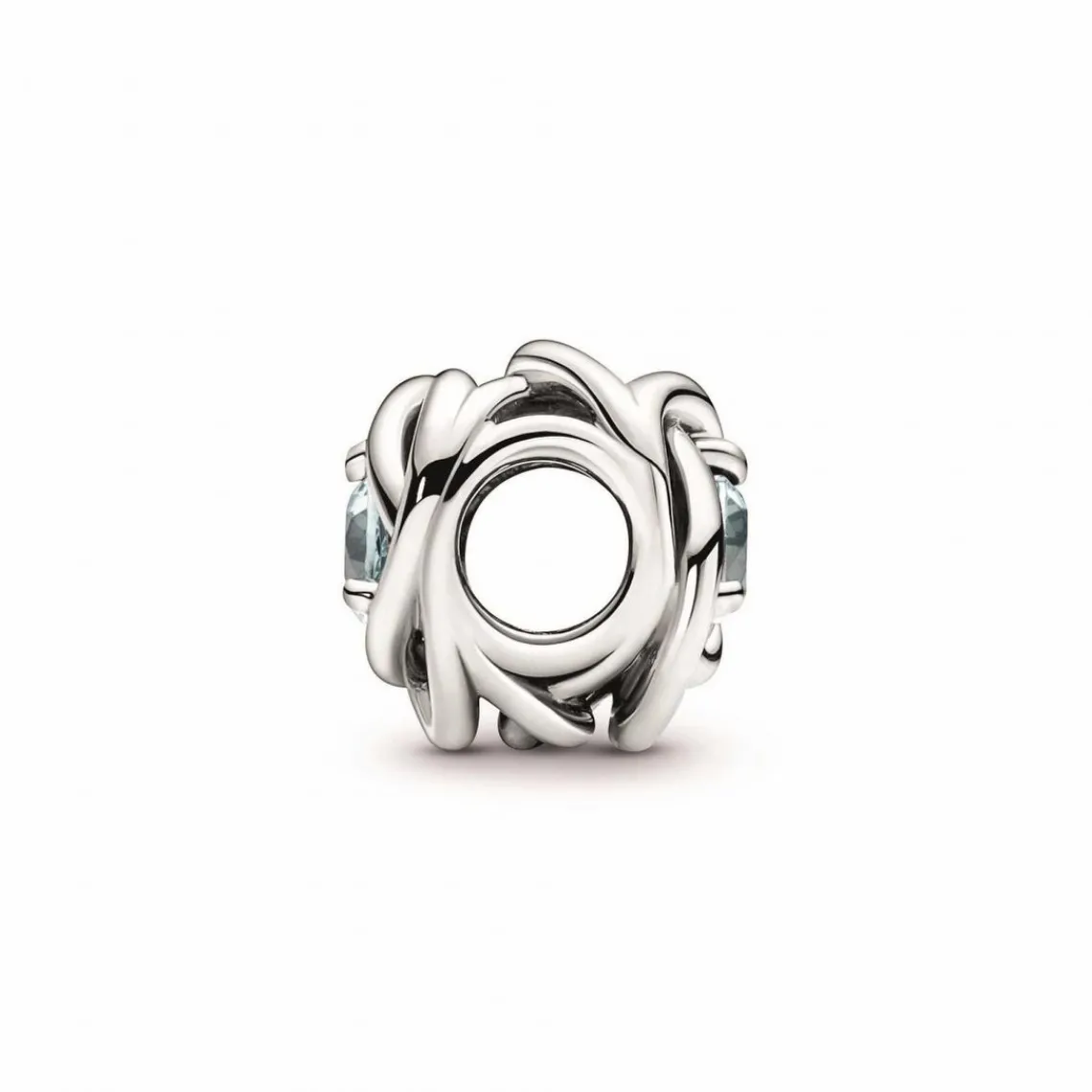Pandora Charm moments Rose Ajourée & cristaux bleu | Femme Charms