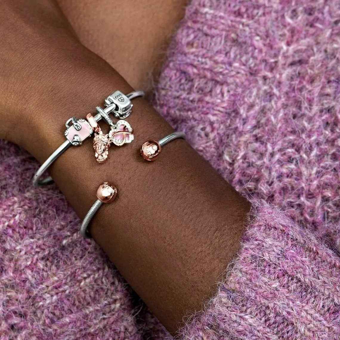 Pandora Charm Moments Sac de Voyage Rose | Femme Charms