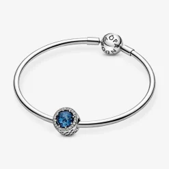 Pandora Charm Moments scintillant bleu foncé | Femme Charms