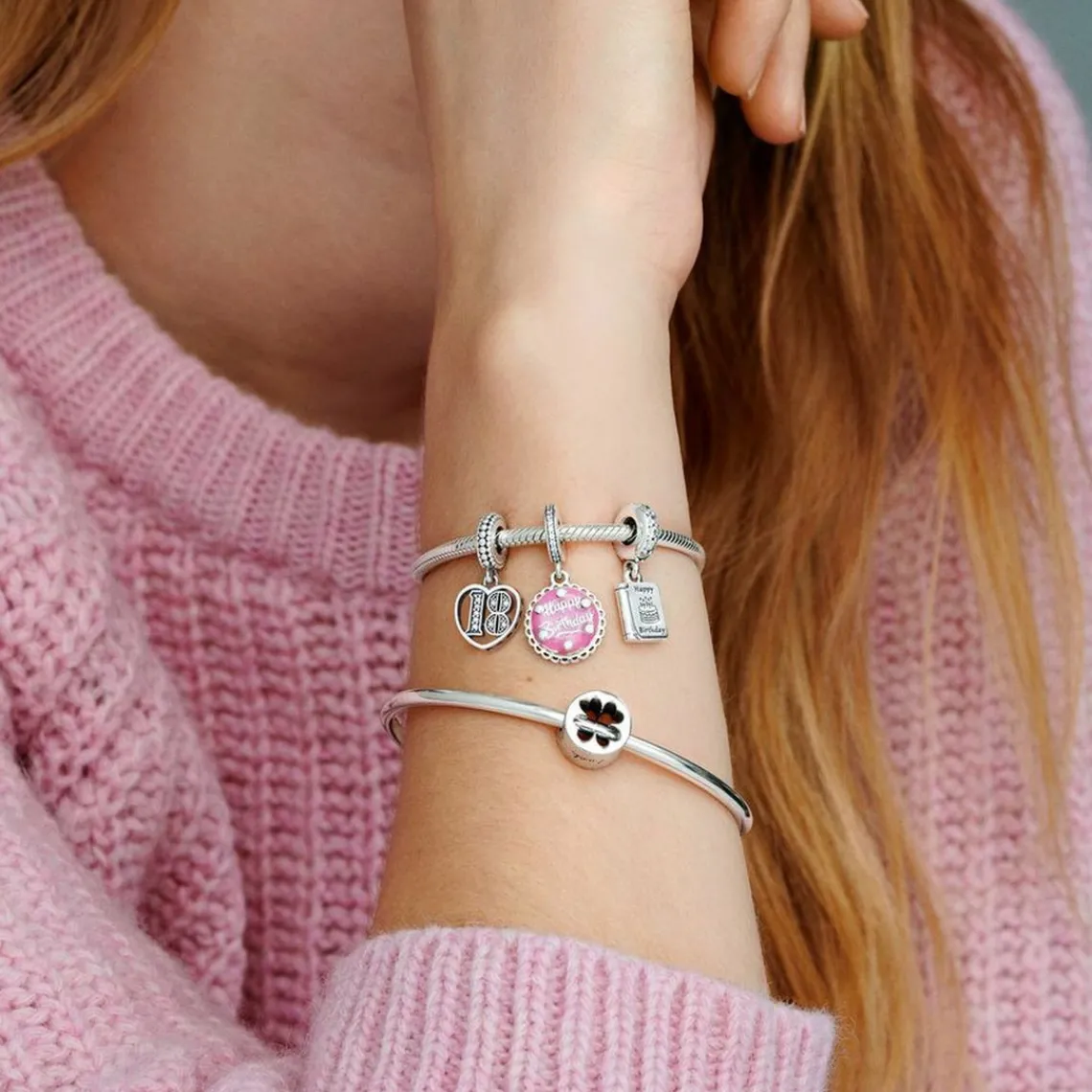 Pandora Charm Moments Trèfle à Quatre Feuilles Chance & Courage | Femme Charms
