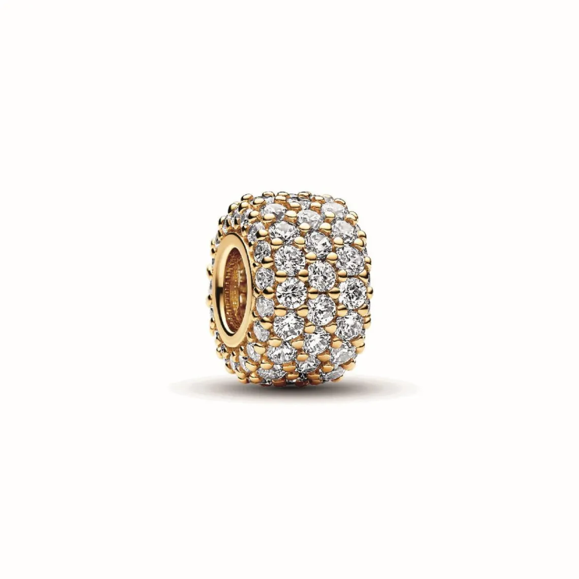 Pandora Charm Moments - Triple Rang Pavé Scintillant Doré | Femme Charms