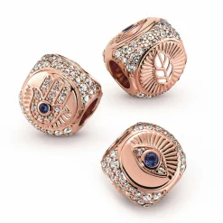 Pandora Charm moments à trois faces ancestrales | Femme Charms