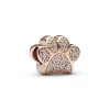 Pandora Charm Patte en Métal doré à l'or rose fin 585/1000 | Femme Charms