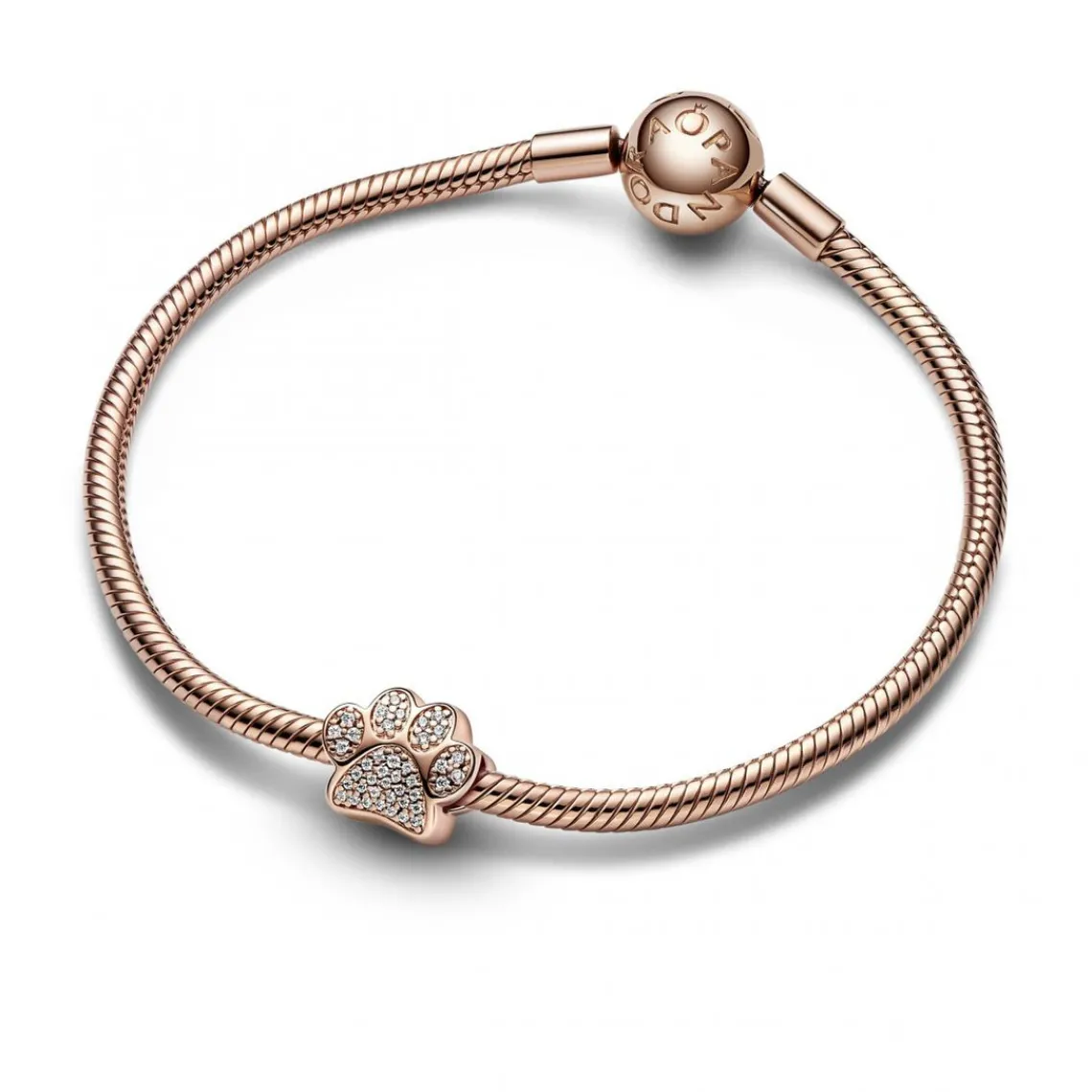 Pandora Charm Patte en Métal doré à l'or rose fin 585/1000 | Femme Charms