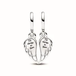 Pandora Charm Pendant Ailes d’Ange Séparables Scintillant | Femme Charms