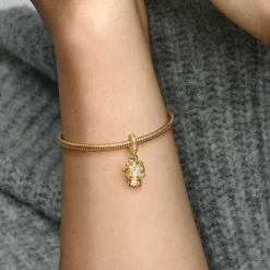 Pandora Charm Pendant Boule de Neige Cœur et Flocon | Femme Charms