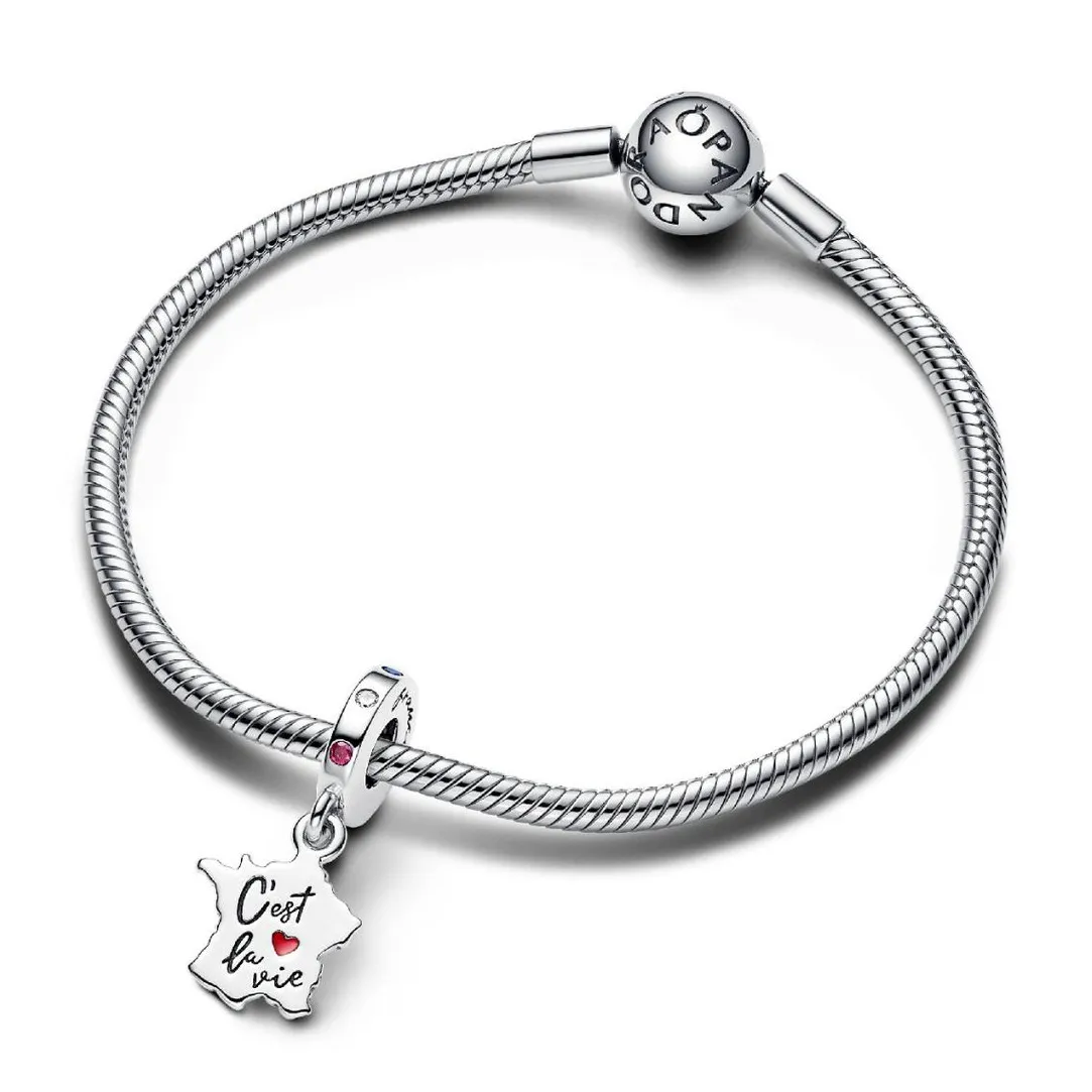 Pandora Charm Pendant Carte de la France C’est la Vie | Femme Charms