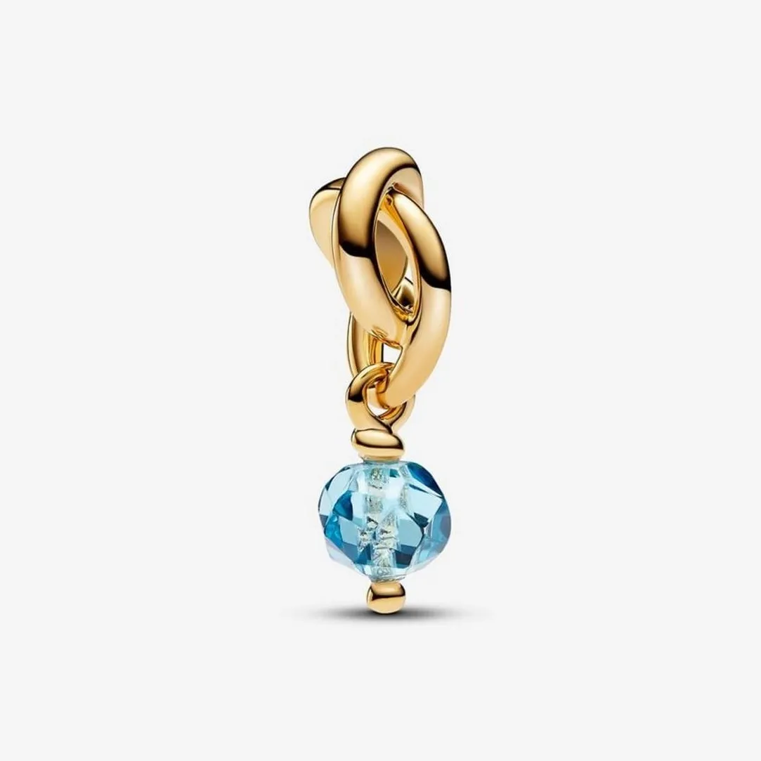 Pandora Charm Pendant Cercle de l'Éternité Bleu Azur Facetté | Femme Charms