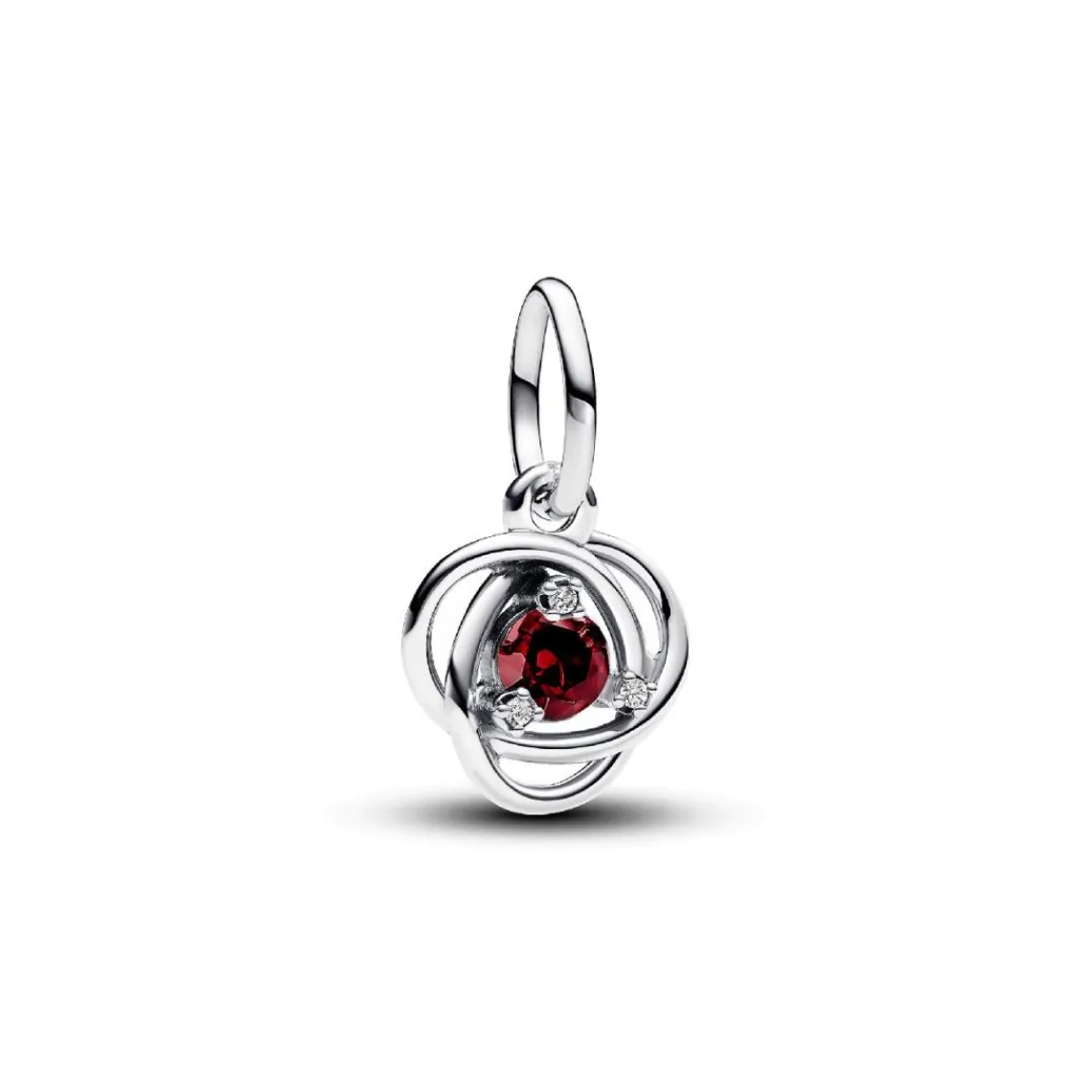 Pandora Charm Pendant Cercles de l’Éternité Rouge | Femme Charms