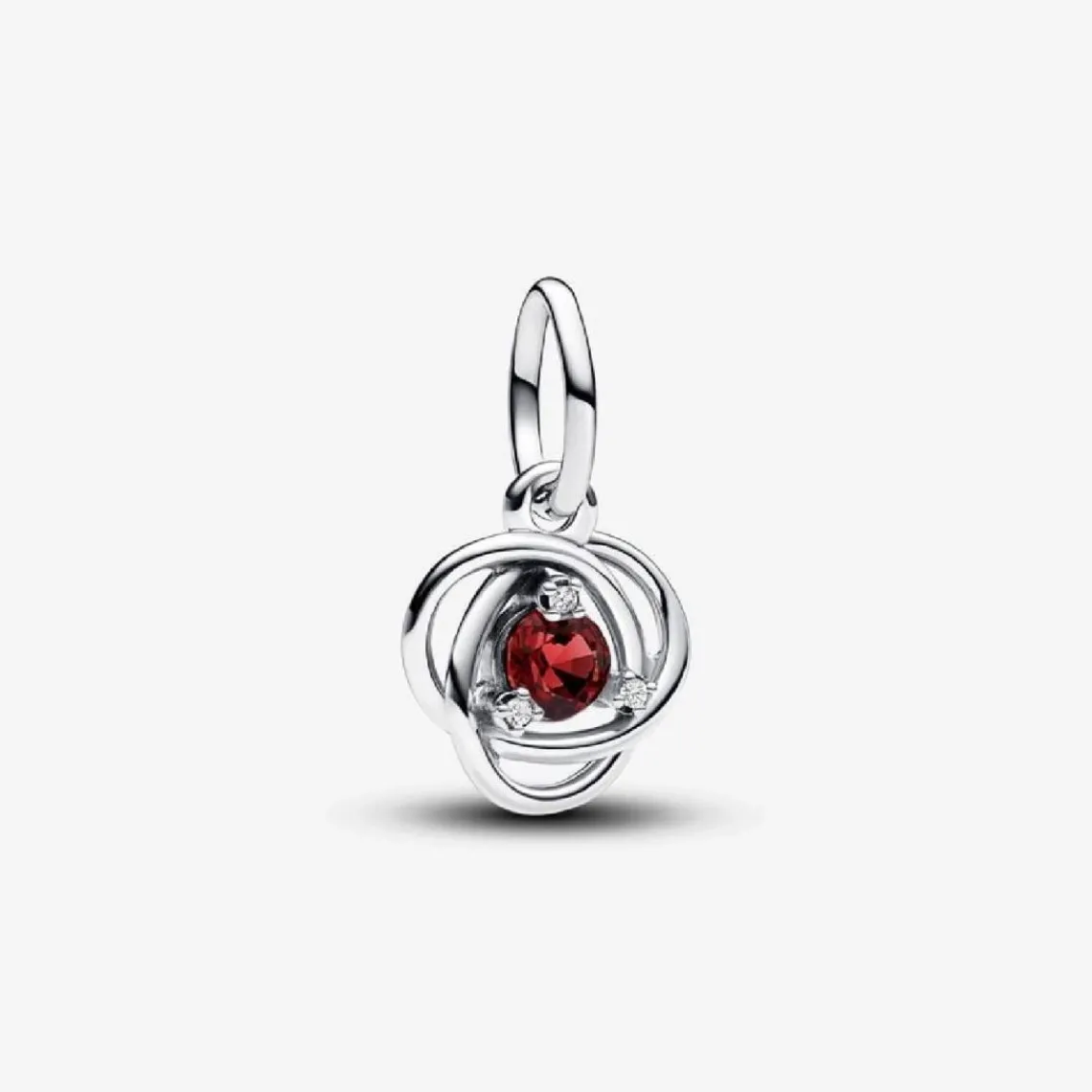 Pandora Charm Pendant Cercles de l’Éternité Rouge Ardent | Femme Charms