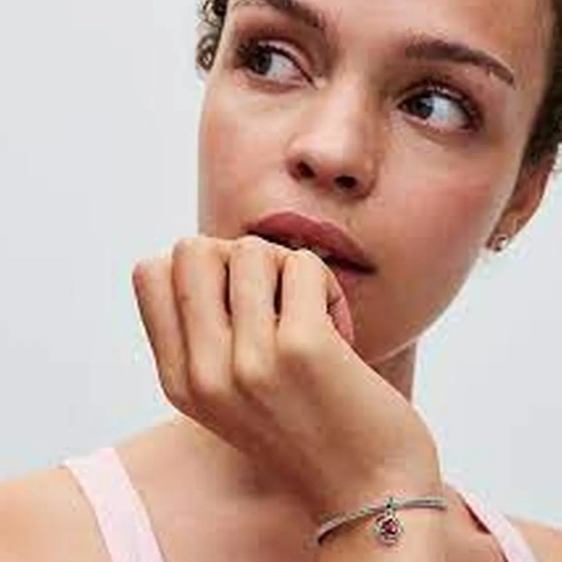 Pandora Charm Pendant Cercles de l’Éternité Rouge Ardent | Femme Charms
