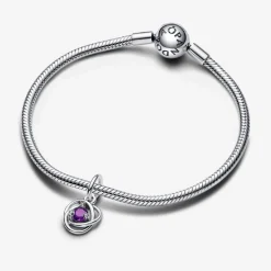 Pandora Charm Pendant Cercles de l’Éternité Violet | Femme Charms